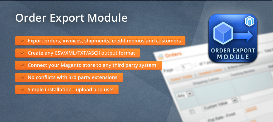 Magento Order Export Module