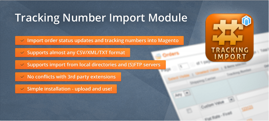 Tracking Number Import Module